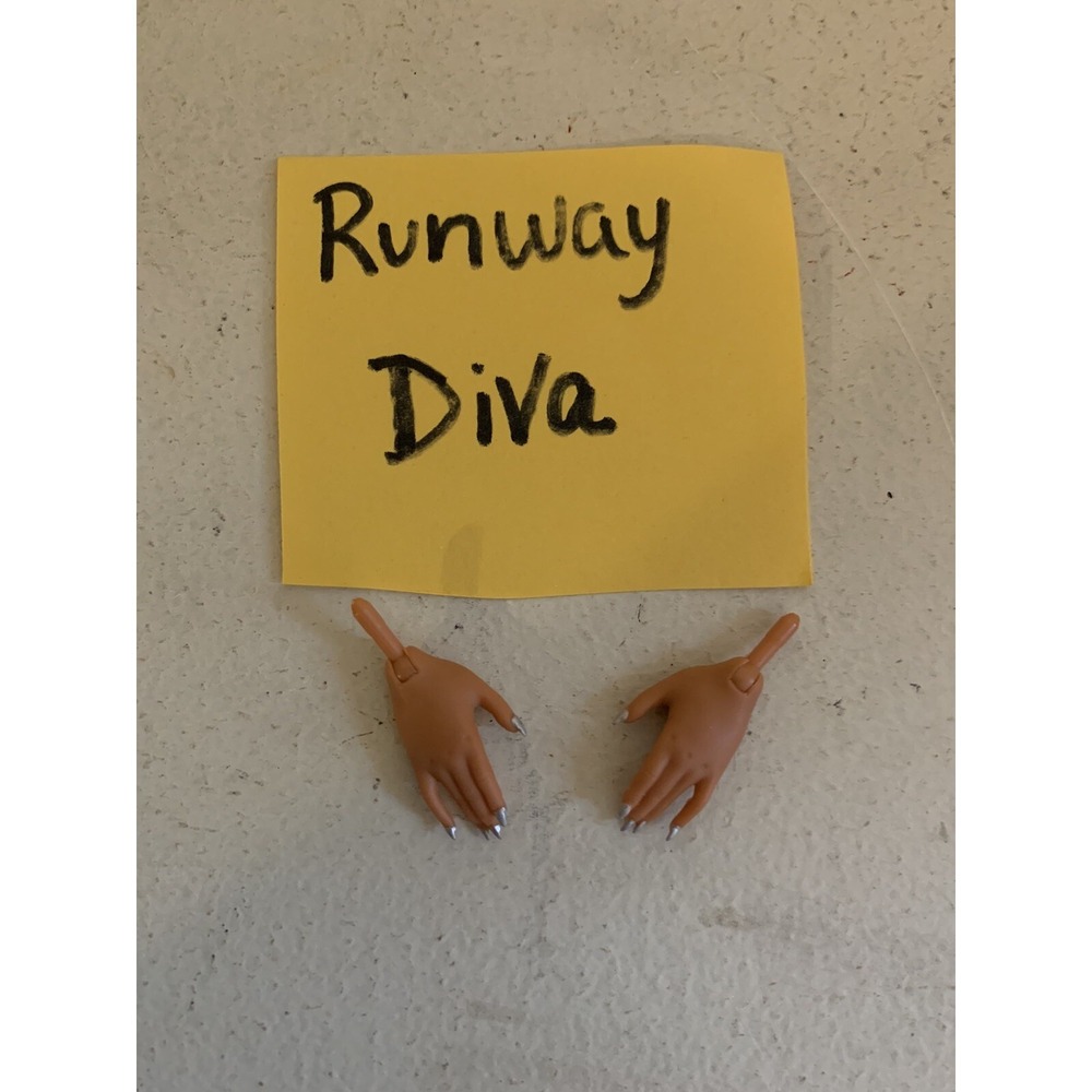 LOL Surprise Girl‎ OMG Doll Hands Replacement Gray Nail Polish Runway Diva